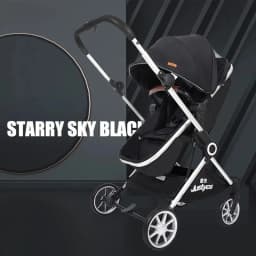 Luxury High-view Baby Stroller Two-way Foldable Baby Stroller Portable Outdoor Four-wheel Shock-absorbing Baby Stroller