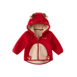 Dave Bella Children's Autumn Winter Warm Hooded Coat for Boys Girls Casual Soft Top Kids Warm Outdoor Outwear Jacket DBX14462