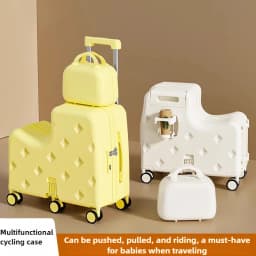 Children's Suitcase Mother and Child Case Mounted Trolley Case 20 Inches Boys and Girls Boarding Suitcase Password Case
