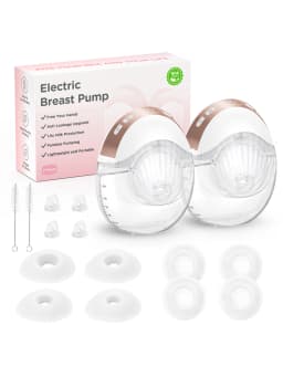 Wearable Breast Pump Hands Free Electric Breast Pumps Comfort Milk Collector Lightweight with LED Display 3 Modes 12 Levels