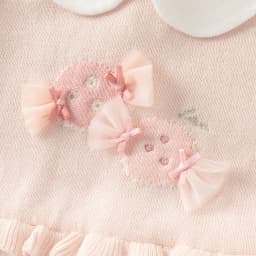 Dave Bella Girls Sweater Dress Spring Summer Long Sleeve Baby Kids Cotton Mesh Skirt Sweet Outerwear Children Clothing DB1260232