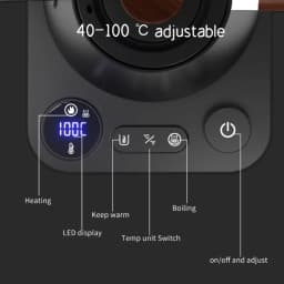 1200 Watt Intelligent Constant Temperature Electric Kettle Gooseneck Pot Coffee Brewing Pot Suitable for Brewing Milk Powder