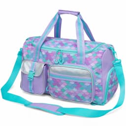 Travel Duffle Bag Lightweight Water Resistant and Spacious for Gym Trips Features Dry Wet Separation and Multiple Pockets