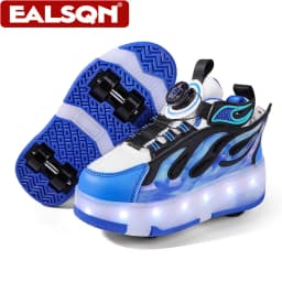Four Wheels Children's Led Light Roller Skate Shoes For Kids Boys Girls Glowing Sports Luminous Sneakers USB Charging