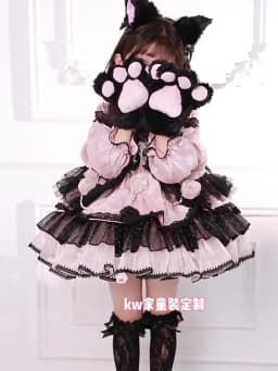 Cute Girl Lolita Dresses Birthday Party Children Dress Long Sleeves Flower High Quality Patchwork Kids Clothing Ball Gown