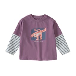 Dave Bella Children Pure Cotton T-shirt Spring Autumn Boys Clothes Baby Casual Bottoming Tops Fake Two-pieces Pullover DB1260138