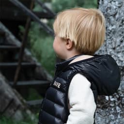Dave Bella Children Black Down Vest Autumn Winter Boys Casual Waterproof Hooded Warm Top Outerwear Children Clothing DB4254442