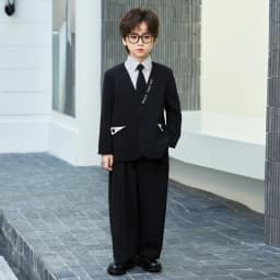 Boys' Spring Summer Casual Suit Set Flower Boy Birthday Formal Wear Hosting and Recitation Performance Costume
