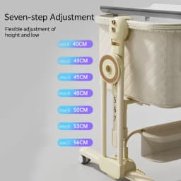 Baby Bassinet ,Soobaby 3 in 1 Baby Crib,Bassinet Bedside Crib Adjustable Portable Bed for Infant,Baby Newborn Must Have Bed