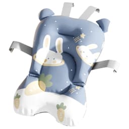 Baby Bathtub, Foldable Baby Bathtub with Thermometer and Bath Mat, Non-Slip Portable Travel Baby Bathtub, 0-36 Months