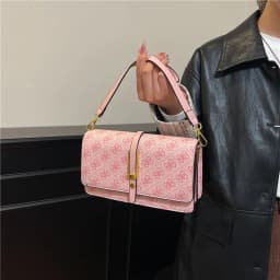 Fashionable Luxury Leather Ladies Messenger Bag High End Classic Designer Paris Trendy Design Diaper Bag