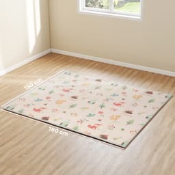 Aiyaplay Reversible Foldable Padded Baby Play Mat 150X180 Cm, Xpe Baby Activity Mat, Double Sided Waterproof, with Carrying Bag, Multicolor