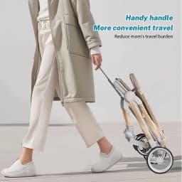 Luxury Baby Stroller Portable Travel Baby Carriage Folding Prams High Landscape Aluminum Frame Car Quick Fold for Newborn Baby