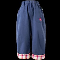 Amila Spring Children's Versatile Casual Pants With Elastic Waist, Grid Pattern And Flanging Design For Daily Comfort Wearing