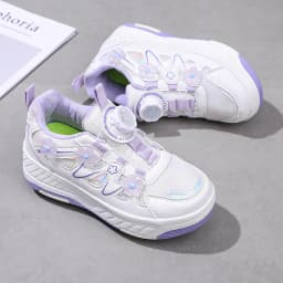 HeelysChildren's small flower decorated four-wheel roller skating sports shoe breathable roller skating girls shoes holidaygifts