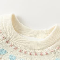 Dave Bella Children Knitted Sweater Autumn Winter Girls Warmth Casual Pullover Baby Cotton Tops Outerwear Kids Clothes DB4254729