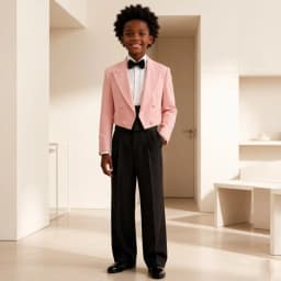 Boy Suits Double Breasted Tailcoat with Pants 2 Piece Custom Made Mix Match Separates For Galas Stage Performances Wedding Suit