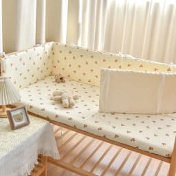 Thicken Baby Bed Bumper Guard Anti-Collision Crib Protector Soft Wrap Newborn Nursery Bedding Custom Size Available