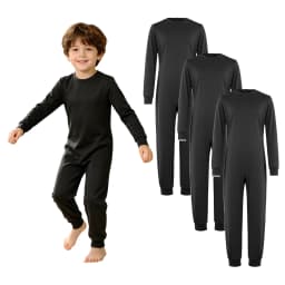 Kids Special Needs Adaptive Clothing 3Pcs /Set Long Sleeve Anti-strip Back Zipper Cotton Jumpsuit Daily Wear for Autism Patient