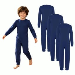 Kids Special Needs Adaptive Clothing 3Pcs /Set Long Sleeve Anti-strip Back Zipper Cotton Jumpsuit Daily Wear for Autism Patient