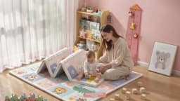 Baby Crawling Mat, Baby, Non-Toxic, Odorless, Thickened, Household Use, XPE, Foldable, Child Protection, Floor Mat