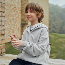 Dave Bella Boys Autumn Knitted Hooded Jacket for Children Outdoor Long Sleeve Spring Coats Kids Outerwear Clothes DK3263262