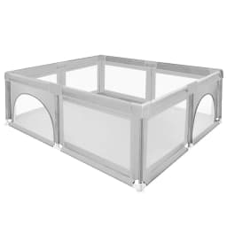 Baby Playpen 120*120cm, Children's Fence With Breathable Mesh, Children's Safety Playground, Including 50 Ocean Balls