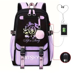 Trendy Girl Group School Bags for Students Girls Large Capacity Travel Book Bag Usb Charging Laptop Backpack Children Backpacks