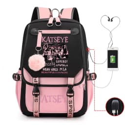 Trendy Girl Group School Bags for Students Girls Large Capacity Travel Book Bag Usb Charging Laptop Backpack Children Backpacks