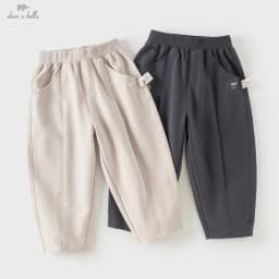 Dave Bella Autumn Pant Girls Boys Trousers Children Elastic Waist Grey Casual Sports Fashion Soft Kids Outdoor Clothes DB3262557