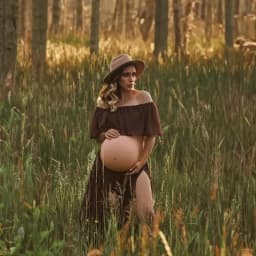 Maternity Dresses Off Shoulder Top&Skirt Set Chiffon Long Maxi Dresses for Pregnancy Women Gown Photoshoot Baby Shower Gift