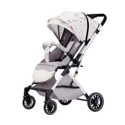 Four-wheel Baby Stroller Two-way Lightweight High-view Baby Stroller Can Sit or Lie Down Portable Travel Baby Stroller
