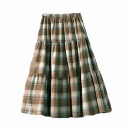 Classic Plaid Girls Woolen Skirt Autumn Winter Fashion Warm Mid-length Teen Children A-line Skirt Casual Elegant Princess Skirt