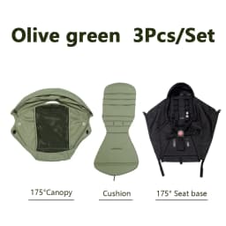 3Pcs /Set 175° Strollers Accessories Sunshade Covers Seat Cushion With Breathable Mesh Canopy Seat Liner Fit YOYO+/YOYO2/YOYA