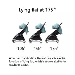 3Pcs /Set 175° Strollers Accessories Sunshade Covers Seat Cushion With Breathable Mesh Canopy Seat Liner Fit YOYO+/YOYO2/YOYA