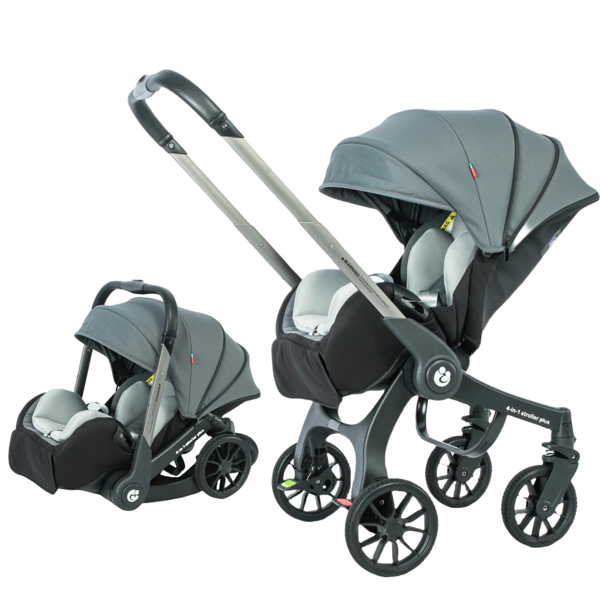 Baby stroller 4in1 Multifunctional newborn baby stroller 3in1 Foldable Basket type seat Lightweight Travel Pram