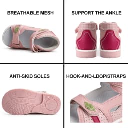 Orthopedic Sandals for Toddlers ,Corrective Shoes with High Back Ankle, First Walking Supportive Brace-Like Orthopedic Sandal