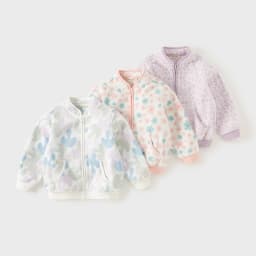 Dave Bella Spring Autumn Jackets Coats Girls Outwear Long Sleeve Zipper Toddler Clothing Baby Print Costume DB396-Y