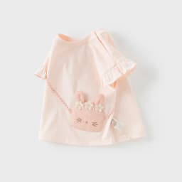Dave Bella Children's T-shirt Summer Fashion Casual Sweet Cute Cartoon Rabbit Girl's Short Sleeves Bottoming Shirt DB2251720