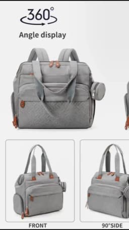 PANGDUBE Large Size Mom Dad Backpack Baby Diaper Bags with Pacifier Bag Nappy Bag for Baby Things Maternity Backpack for Mommy