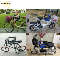 PANGDUBE Universal Front Bike Child Seat Adjustable Baby Bicycle Carrier with Safety Belt Foldable Kids Cycle Seat for Mountain