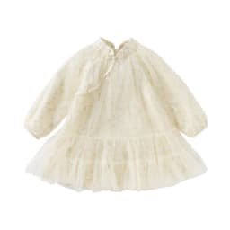 Dave Bella Spring Girl's Dress Elegant Mesh Embroidery 2025 New Charm Gentle Children's Princess Dress Party Outdoor DB1250413