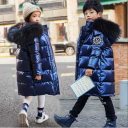 Boys Down Jackets 5-17Years 2025 Winter Teen Boy Thick Warm Cotton Hooded Coats Outerwear Children Clothing Windbreaker Jackets