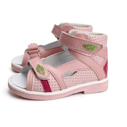 Princepard Children's Orthopedic Sandals Summer Corrective AFO Leather Shoes with Arch Support Thomas Sole EU 20-35