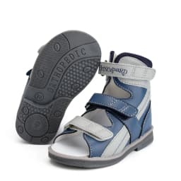 Princepard Children's Orthopedic Sandals Summer Corrective AFO Leather Shoes with Arch Support Thomas Sole EU 20-35
