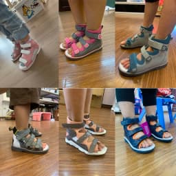 Princepard Children's Orthopedic Sandals Summer Corrective AFO Leather Shoes with Arch Support Thomas Sole EU 20-35