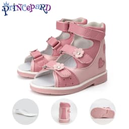 Princepard Children's Orthopedic Sandals Summer Corrective AFO Leather Shoes with Arch Support Thomas Sole EU 20-35