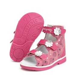 Princepard Children's Orthopedic Sandals Summer Corrective AFO Leather Shoes with Arch Support Thomas Sole EU 20-35
