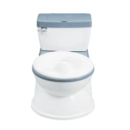 Childrens Simulation Grey Solid Baby Training Potty With Flushing Sound