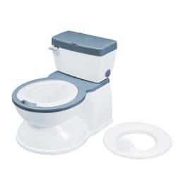 Childrens Simulation Grey Solid Baby Training Potty With Flushing Sound